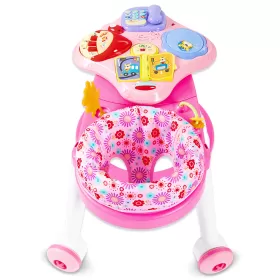 TEKNUM 3-in-1 Walker/ Activity Center- Pink