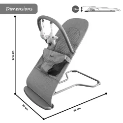 Teknum 3 - Stage Baby Bouncer / Recliner Seat - Grey