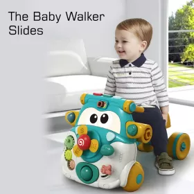 Teknum 3 - IN - 1 Baby Walker / Kids Cycle / Scooter Skates with Musical keyboard - Green