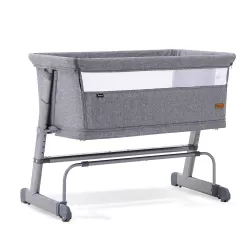 Teknum All In One, 0-4 Years Bedside Crib Cot & Sofa Expansion Pack - Grey