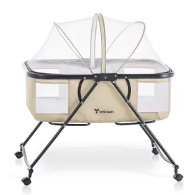 Teknum 3-IN-1 Baby Cot/Cradle w/ Mosquito net & Wheels – Ivory