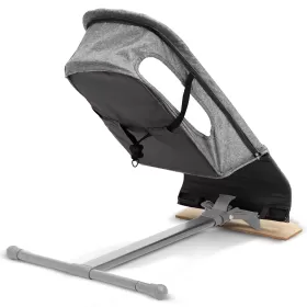 TEKNUM Baby Bouncer w/ Grab Toys - Wooden Dark Grey