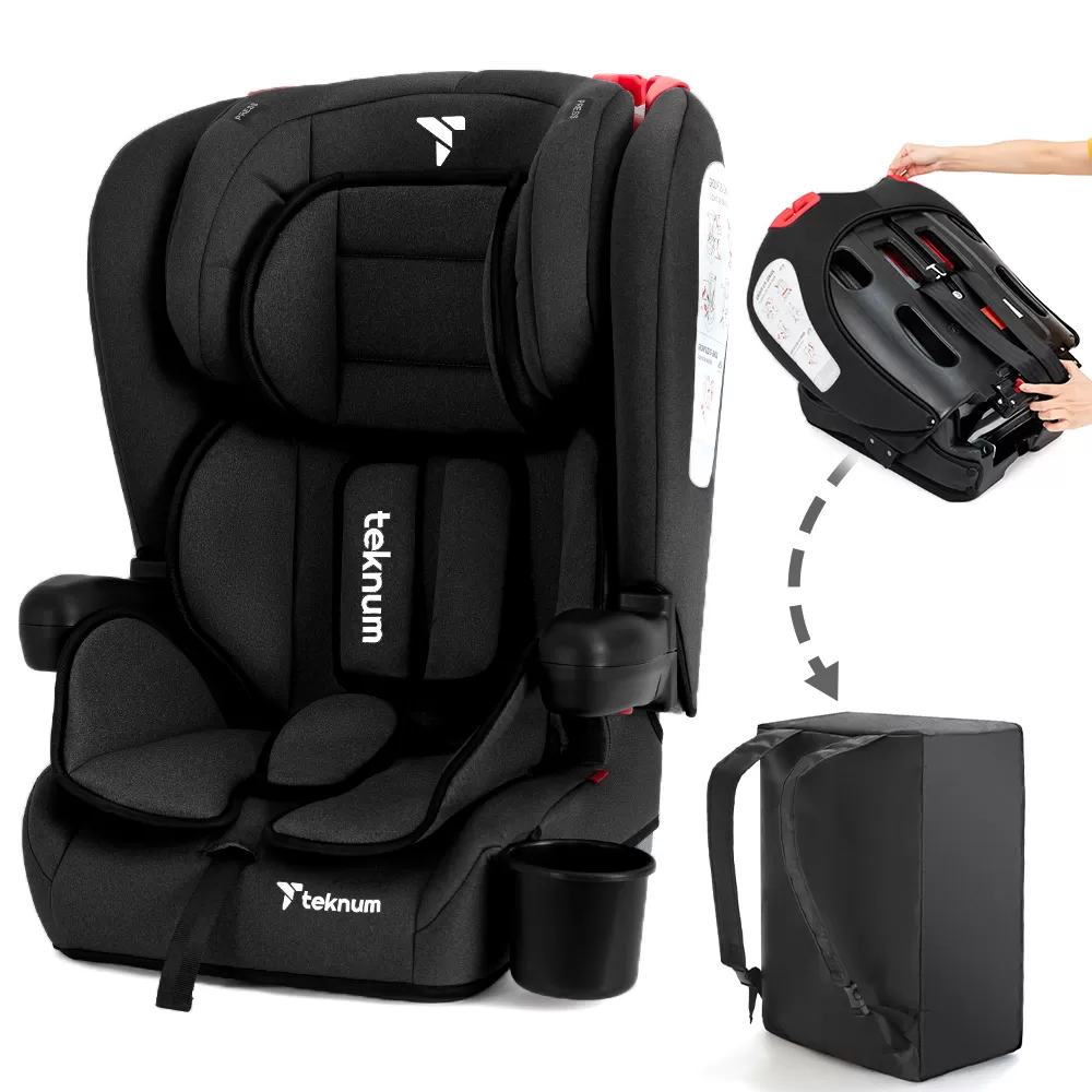 Teknum Pack and Go Foldable Car Seat Black