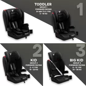 Teknum Pack and Go Foldable Car Seat Black