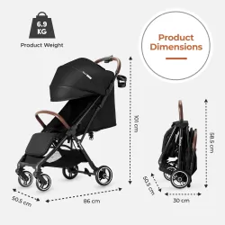 Teknum Travel EXPLORER 2 AutoFold Stroller - Black