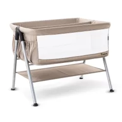 Teknum FELLOW 2 Twin Bedside Crib Bassinet - Ivory