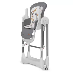 Teknum 5 - IN - 1 Swing with High Chair with Lockable wheels - Grey