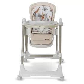 Teknum 5 - IN - 1 Swing with High Chair with Lockable wheels - Ivory