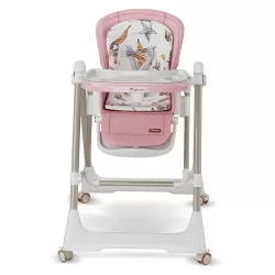 Teknum 5 - IN - 1 Swing with High Chair with Lockable wheels - Pink