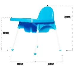 Teknum - High Chair With Removable Tray - Blue