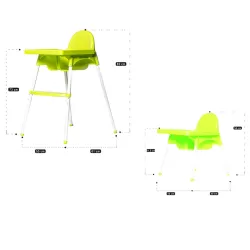 Teknum - High Chair With Removable Tray - Green