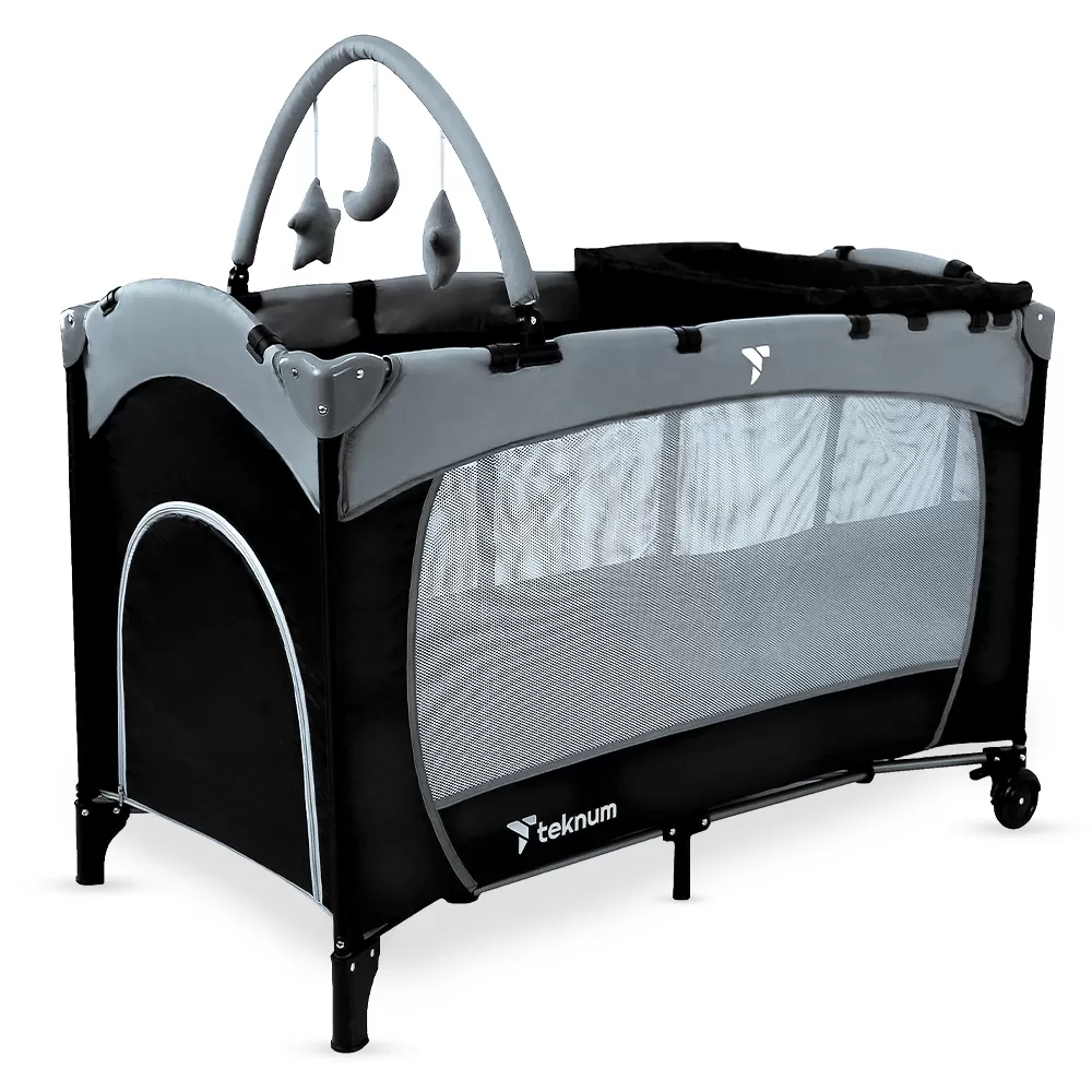 Teknum Explorer Playard and Cot Grey