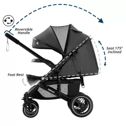 Teknum Reversible Moon Walk Stroller Black