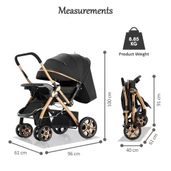 TEKNUM Reversible Trip2 Stroller - Black