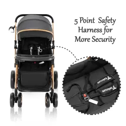 TEKNUM Reversible Trip2 Stroller - Black