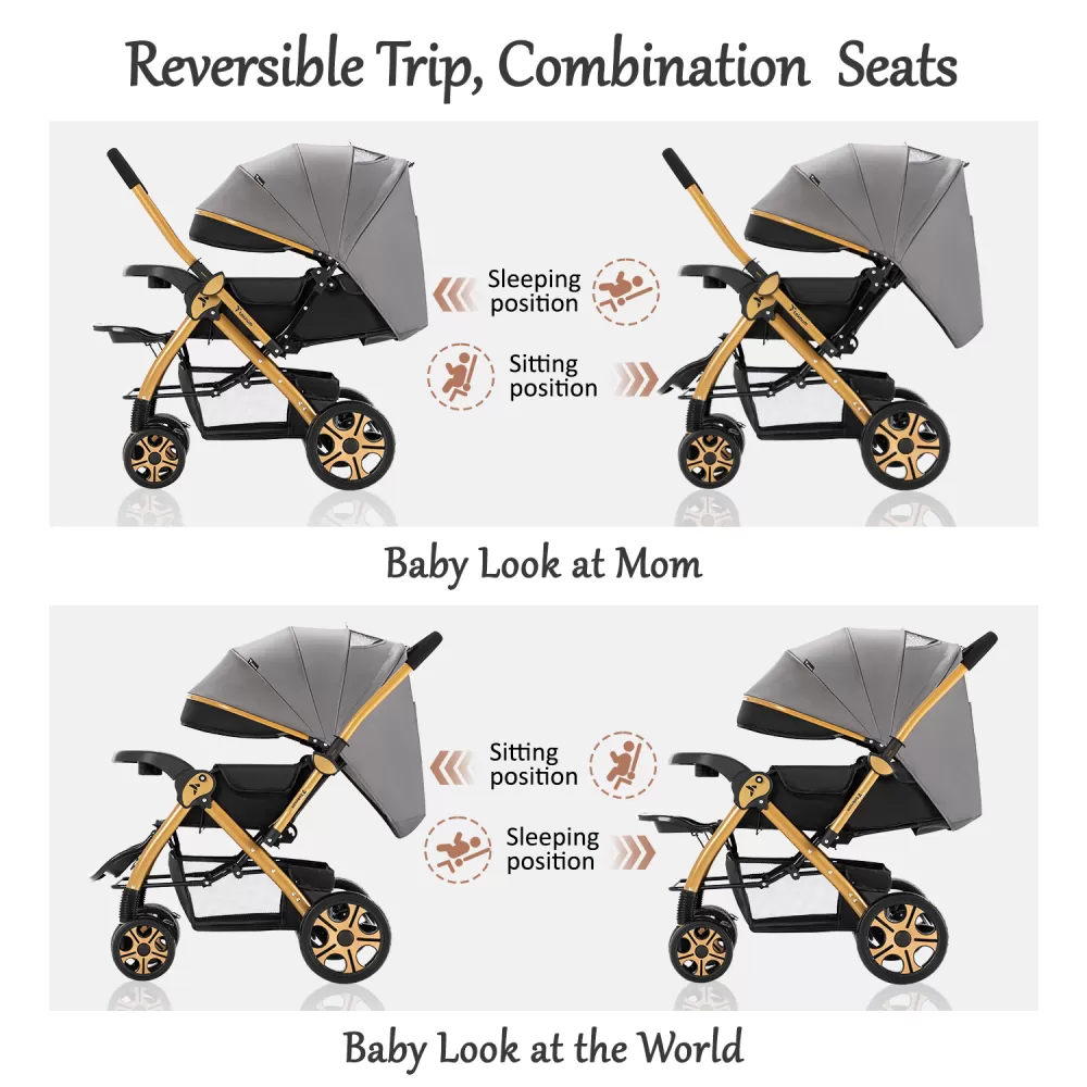 TEKNUM Reversible Trip2 Stroller - Grey