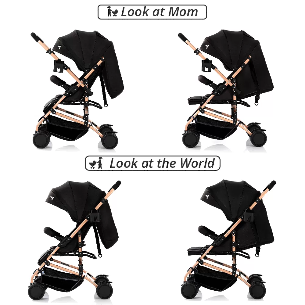 Teknum Reversible Trip Stroller Black