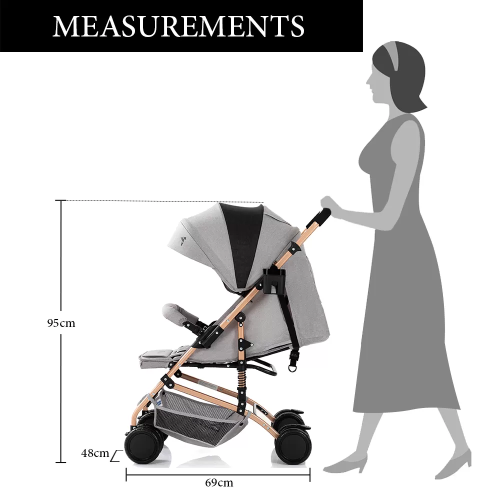 Teknum Reversible Trip Stroller Grey