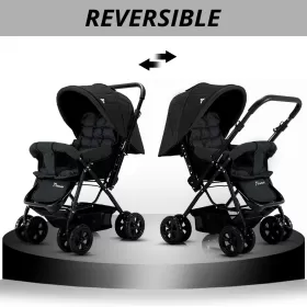 Teknum Reversible Look at Me Stroller - Black