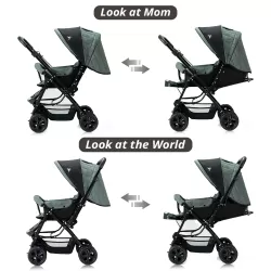 Teknum Reversible Look at Me Stroller - Dark Grey