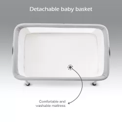 Teknum SLEEPZEN 2 Bedside Crib Bassinet - Grey