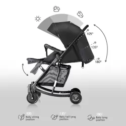 TEKNUM 2in1 Glide Stroller - Black