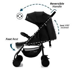 Teknum Trip Plus Stroller Black