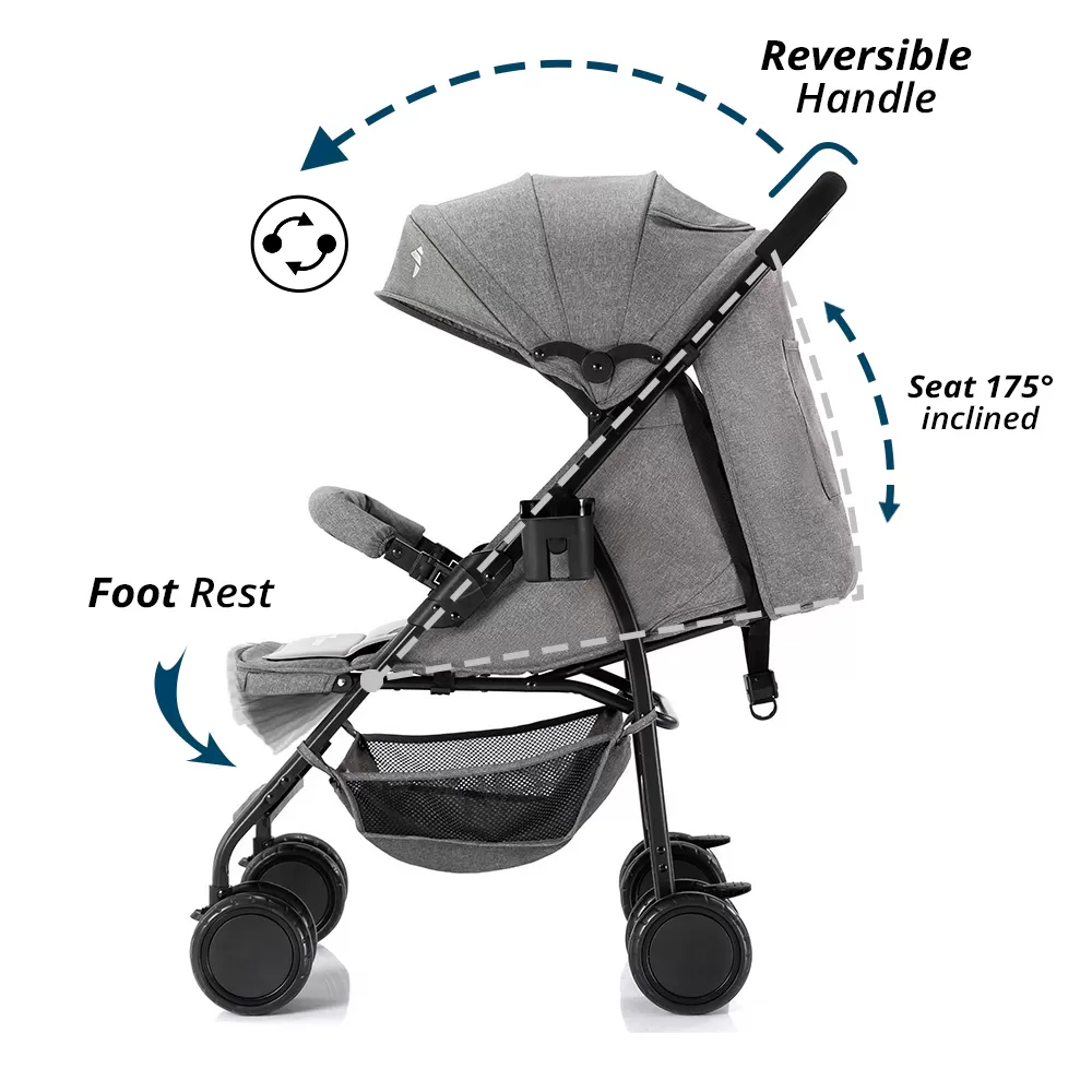 Teknum Trip Plus Stroller Grey