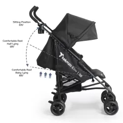 TEKNUM Eco Lite 2 Stroller with Cup holder - Black