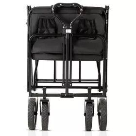 Teknum Folding Wagon Cart w/Canopy-Black