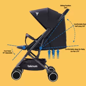 Teknum Yoga Lite Stroller - Black