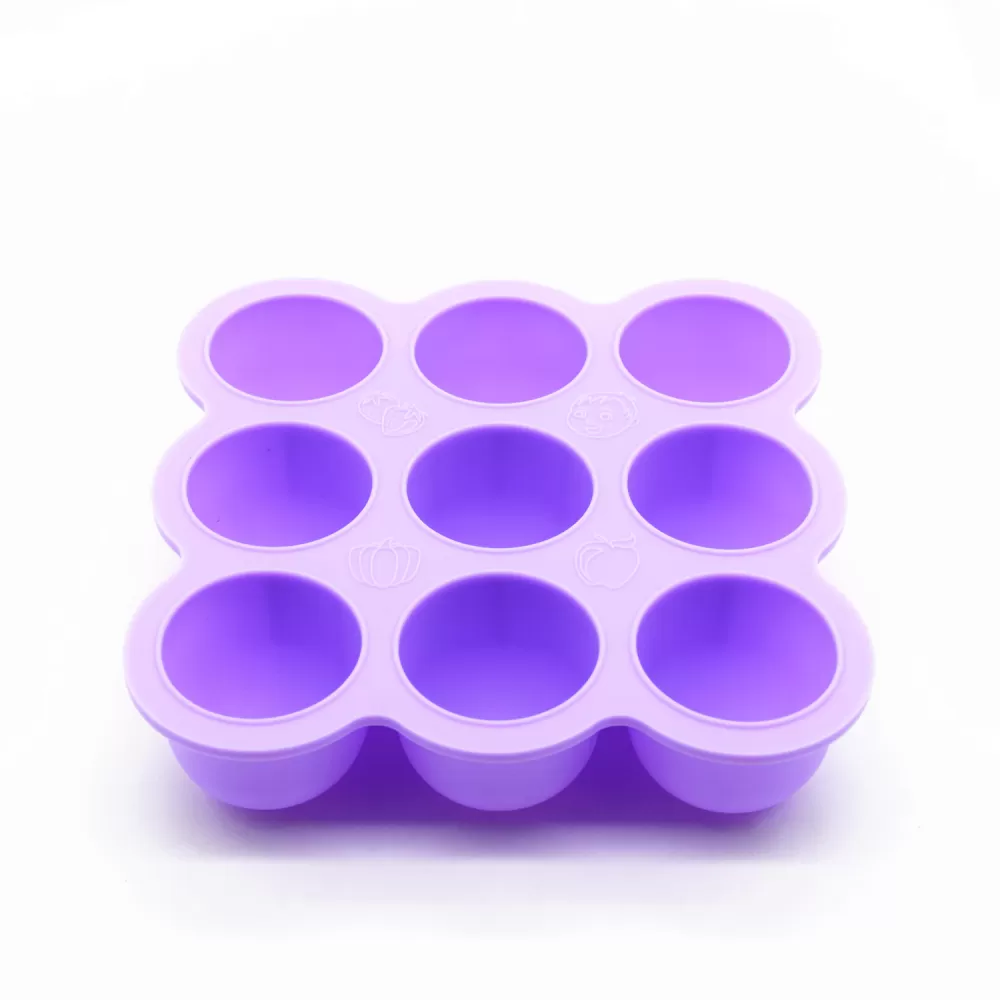 Eazy Kids Plate - Baby Food Freezer Tray - Purple